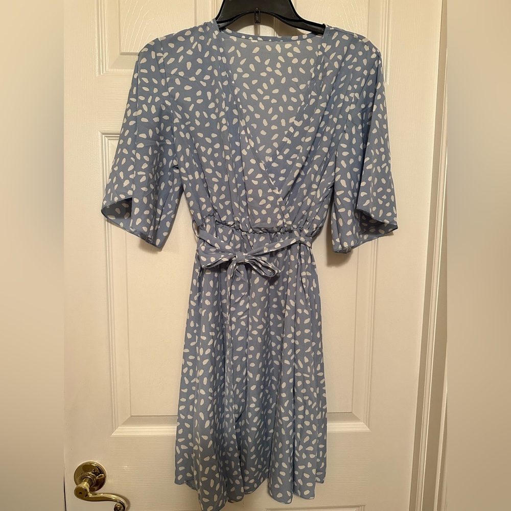 SHEIN Blue Dot Dress